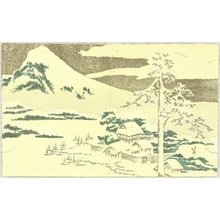 Katsushika Hokusai: Snow Landscape - Artelino