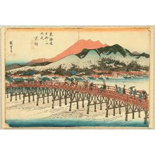 Utagawa Hiroshige: Tokaido Gojusan Tsugi (Hoeido) - Kyoto - Artelino