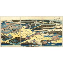 Utagawa Hiroshige: Panoramic View of Ueno - Artelino
