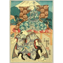 Utagawa Kuniyoshi: In Front of Mt. Fuji - Kabuki - Artelino