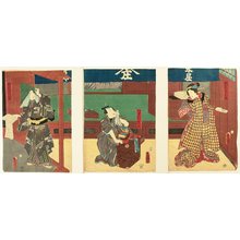 歌川国貞: Kabuki Scene - Artelino