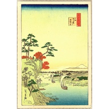 Utagawa Hiroshige: One Hundred Views of Edo - Tone River and Goose Hill - Artelino