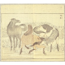 Katsushika Hokusai: Wild Horses - Artelino