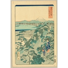 三代目歌川広重: Thirty-six Views of Mt.Fuji - Eitai Temple - Artelino