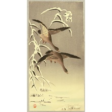 Unknown: Geese Flying in Snow - Artelino