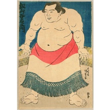 Japanischer Druck "Sumo - Champion Tsurugiyama" von Utagawa Kunisada, 歌川国貞 (Utagawa Kunisada)