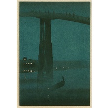 Unknown: Misty Bridge at Night - Artelino