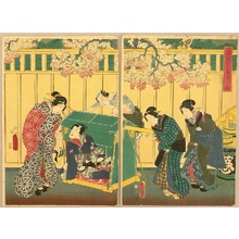 Utagawa Kunisada: Prince Genji - Palanquin - Artelino