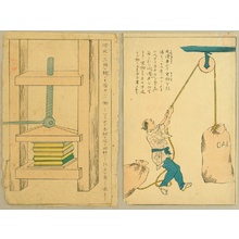 Unknown: New Import in Meiji Era - The Press and the Pulley - Artelino