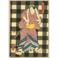 歌川国貞: Actor and Benkei Pattern - Artelino