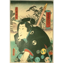 Utagawa Kunisada: Chushingura Act 9 - Kabuki - Artelino
