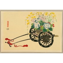 Takeshita Kin-u: Flower Cart in Summer - Artelino
