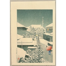 Kawase Hasui: Snow at Daichi - Artelino