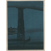 Unknown: Misty Bridge at Night - Artelino