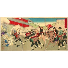 Toyohara Chikanobu: Sino-Japanese War - Korean King and Japanese Ambassador - Artelino