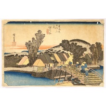 Utagawa Hiroshige: Fifty-three Stations of the Tokaido (Hoeido) - Hodogaya - Artelino