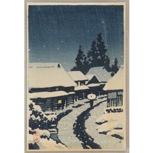 Kawase Hasui: Terajima in Snow - Artelino