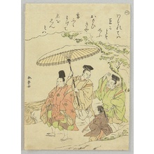 Katsukawa Shunsho, 勝川春章 (Katsukawa Shunsho)による浮世絵「The Tale of Ise - Poet Narihira」