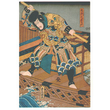 Japanischer Druck "Kabuki" von Utagawa Kunisada, 歌川国貞 (Utagawa Kunisada)