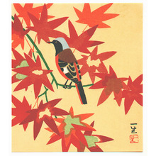 Nomura Issei: Bird and Autumn Leaves - Artelino