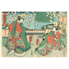 Utagawa Hirosada, 歌川広貞 (Utagawa Hirosada)による浮世絵「Kabuki Scene」