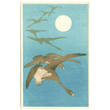 Estampe japonaise "Descending Geese (small print: Muller Collection)" par Unknown, 無款 (null)