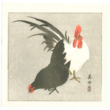Takahashi Biho: Rooster and Hen - Artelino