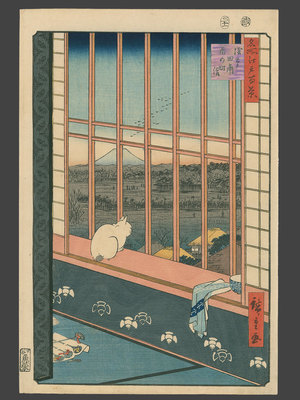 Utagawa Hiroshige: Celebration of the Tori no Machi Festival in the Ricefields Near Asakusa - The Art of Japan