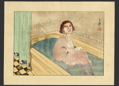 Yamagishi Kazue: Girl at bath - The Art of Japan