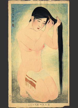 Asai Kiyoshi: #5 Glossy dark hair - The Art of Japan