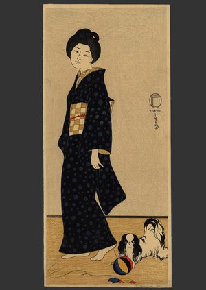 Fritz Capelari: Woman with a Pekinese - The Art of Japan