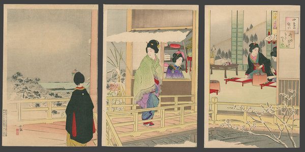 小林清親: Winter - The Art of Japan