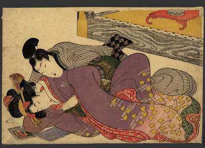 喜多川歌麿: Abuna-e for a shunga series - The Art of Japan