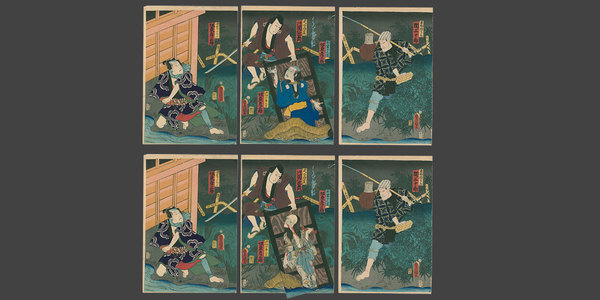 歌川国貞: Yotsuya Kaidan (The Story of Oiwa and Tamiya Iemon) - The Art of Japan