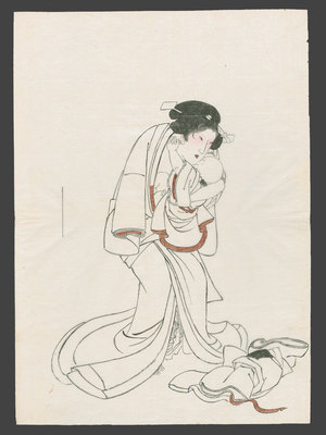 Unknown: Beauty (Bijin) Holding a Baby - The Art of Japan