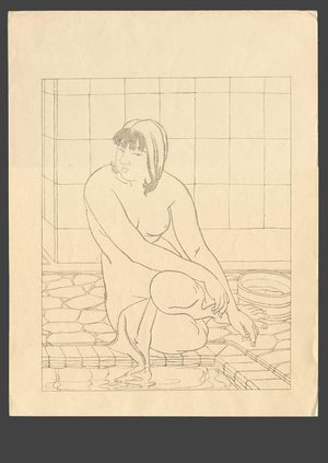 Ishikawa Toraji: At the bath - The Art of Japan