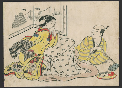 Okumura Masanobu: #1 of 11 Abuna-e (To be sold as a set) - The Art of Japan