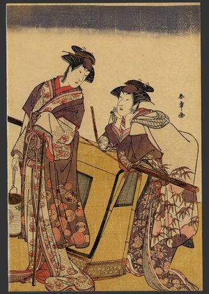 勝川春章: A Scene from the Play 