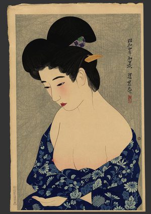 伊東深水: New Cotton Kimono 108/150 - The Art of Japan