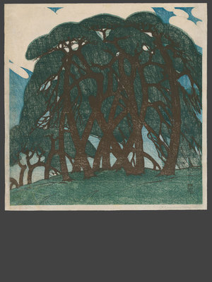 Fritz Capelari: Pines near Yotsuya Mitsuke - The Art of Japan