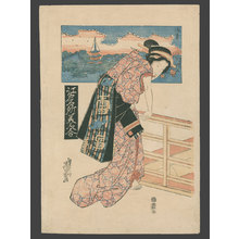 Keisai Eisen, 渓斉英泉 (Eisen)による浮世絵「Asakusa」