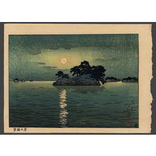 川瀬巴水: Matsushima Island in moonlight - The Art of Japan