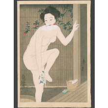 Tsuyahisa: Bijin Toweling Off After Her Bath - The Art of Japan