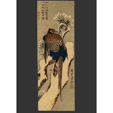 Japanischer Druck "A Pheasant on a snow Covered Pine" von Suzuki Hiroshige (Hiroshige)