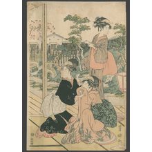 Utagawa Toyokuni I: Bijin in a garden - The Art of Japan