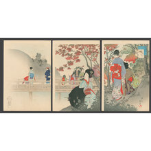 Miyagawa Shuntei: October - Maple Viewing - The Art of Japan