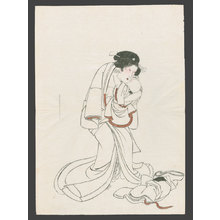 Unknown: Beauty (Bijin) Holding a Baby - The Art of Japan
