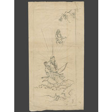 Japanese Print "Amaterasu, The Sun Goddess and Sister of Susan-o Before She Hid in Her Cave" by Unknown, 無款 (undefined)