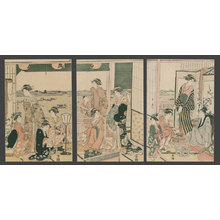 Eishi: View from the Ogi-ya Brothel of the Sumidagawa - The Art of Japan