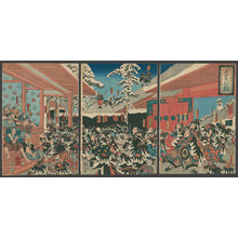 Utagawa Kuniyoshi: Night attack of the loyal retainers (47 ronin) - The Art of Japan
